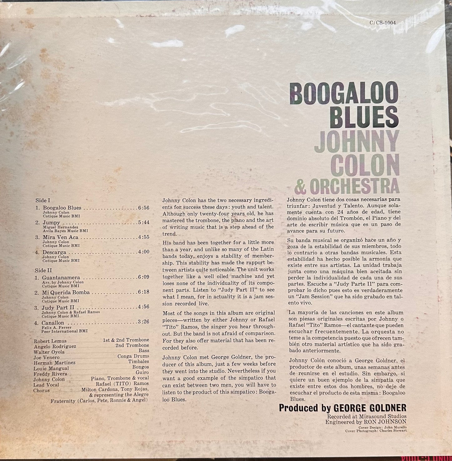 Boogaloo Blues - Johnny Colon & Orchestra