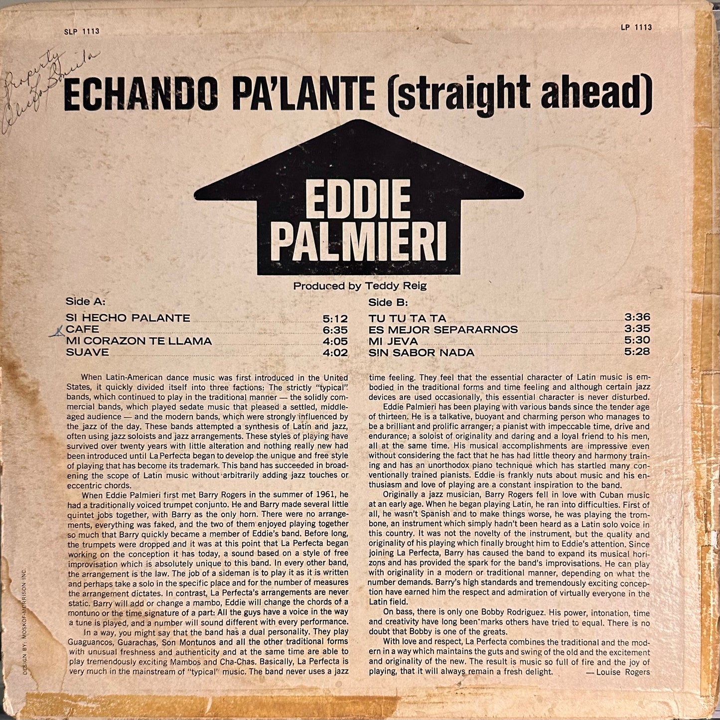 Echando Pa'Lante - Eddie Palmieri