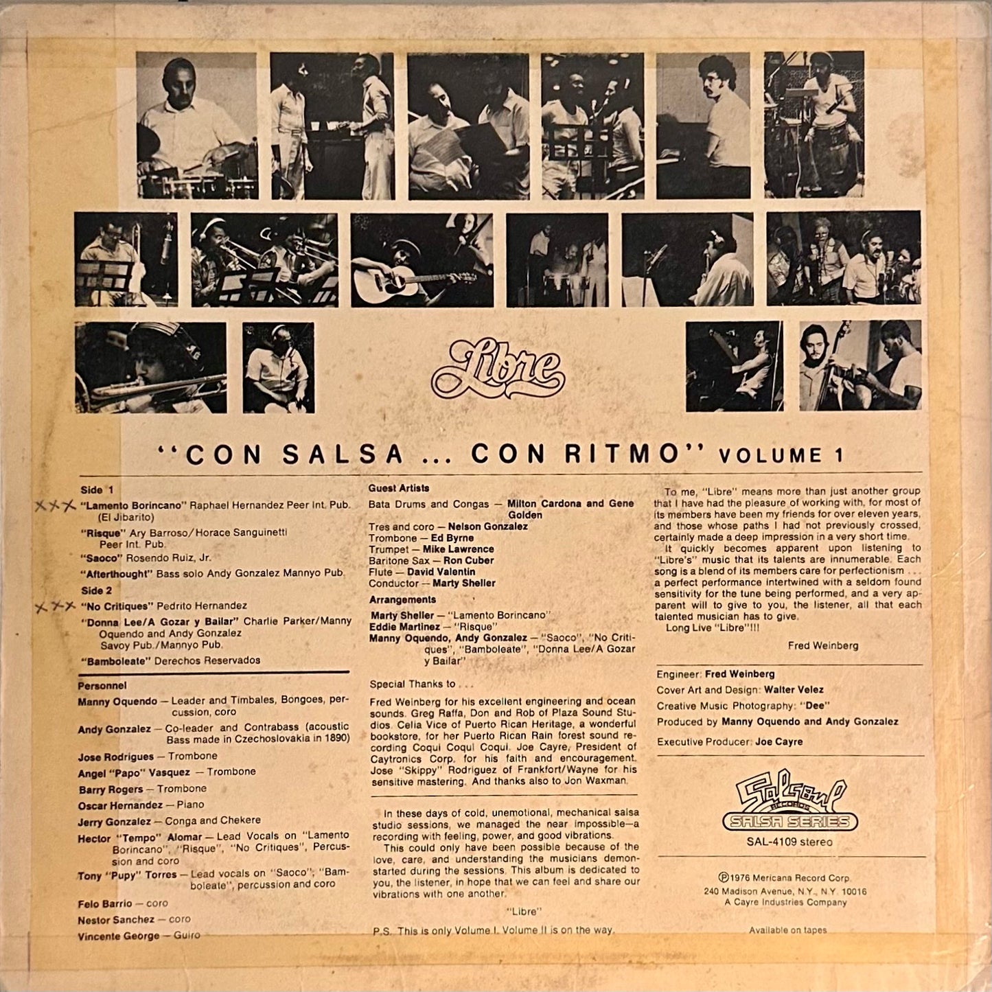 Con Salsa ... Con Ritmo Vol 1 - Conjunto Libre